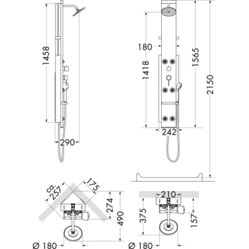 Душевая панель Hansgrohe Pharo 26870000