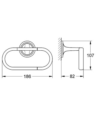 Держатель туалетной бумаги Grohe Ondus 40377000
