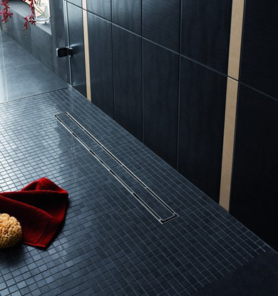 Душевой лоток Tece TECEdrainline 80 см с решеткой, сифоном и опорами