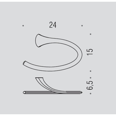Полотенцедержатель Colombo Link B2431 24 кольцо, хром