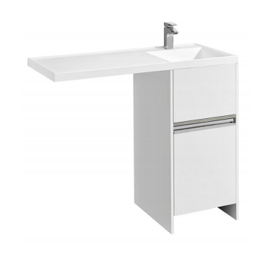 Мебельная раковина Aquaton Лондри 1A72223KLH010 105 R белый