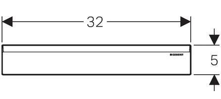Накладная панель Geberit Uniflex 154.335.11.1 для трапа белая