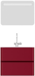 Тумба для комплекта AM.PM Serenity 60 красная