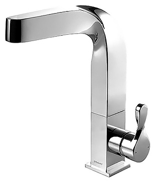 Смеситель Bravat Wave F774108C  для кухни с высоким поворотным изливом