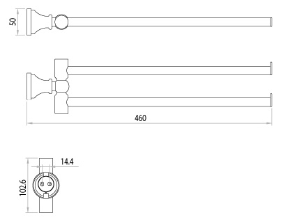 Полотенцедержатель Lemark LM8101C