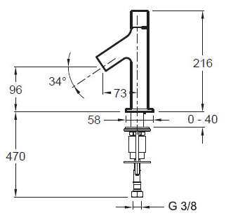 Смеситель Jacob Delafon Talan E10378RU-CP для раковины