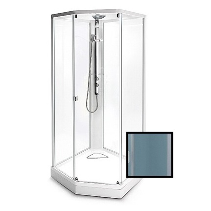 Душевая кабина IDO Showerama 8-5 4985123010 100x100 стекло тонированное,  профиль белый