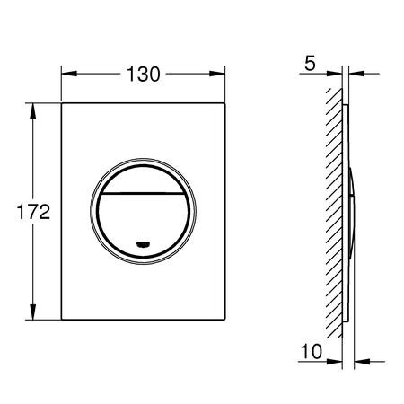 Кнопка смыва Grohe Nova Cosmopolitan 37601000 хром