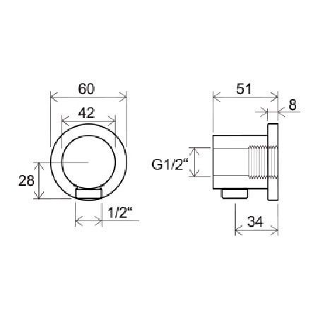 Шланговое подключение Ravak 701.00 X07P004