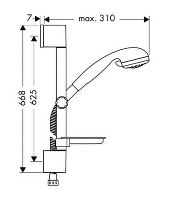 Душевой гарнитур Hansgrohe Croma 27744000