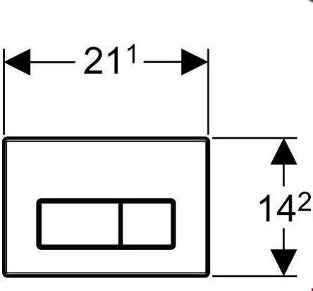 Кнопка смыва Geberit Kappa 50 115.260.21.1 хром глянцевый