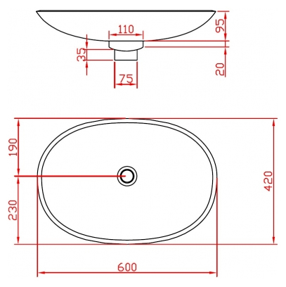 Раковина ArtCeram La Fontana LFL001 01;00 60 белый глянцевый