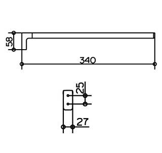 Полотенцедержатель Keuco Collection Moll 12722010000 хром