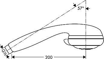 Душевая лейка Hansgrohe Mistral 28524000 хром