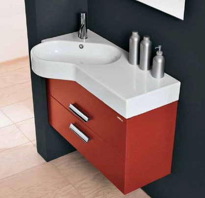 Раковина Hatria Area YVB0 90 L угловая