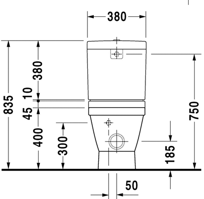 Бачок для унитаза Duravit 2ND Floor 0876100005