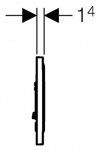 Кнопка смыва Geberit Sigma 50 115.788.SD.5 зеркальное дымчатое стекло