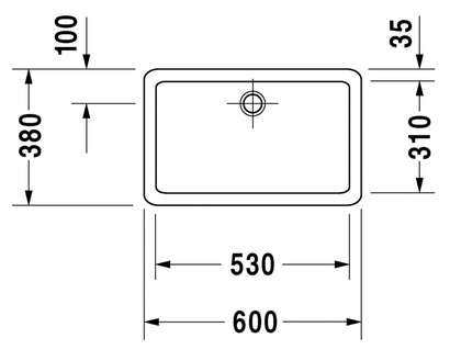 Раковина Duravit Vero 0455600000 60