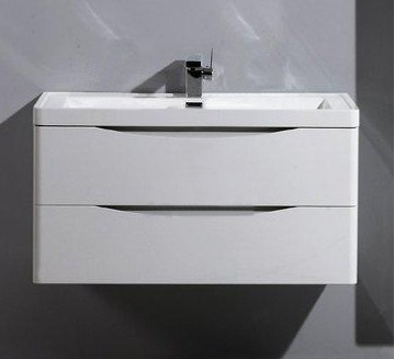 Тумба для комплекта BelBagno Ancona-N ANCONA-N-900-2C-SO-BL 90 bianco lucido, подвесная