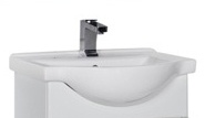 Тумба с раковиной Aquanet Асти 55 М белая