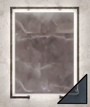 Рама Velvex Gelou 60 Ash металлическая, для зеркала