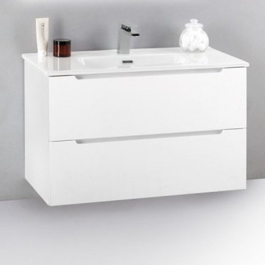 Тумба под раковину BelBagno Etna ETNA39-700/390-2C-SO-BL-P 70 Bianco Lucido