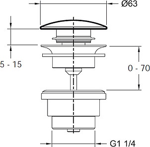 Слив Jacob Delafon E78296-CP