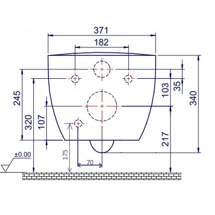 Унитаз подвесной Boheme Bianca 963-SET-2-W с функцией биде, белый