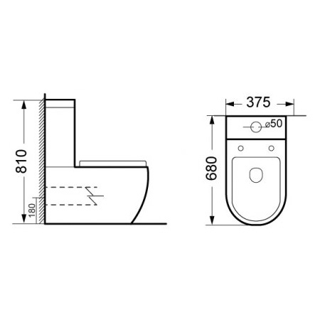 Унитаз-компакт BelBagno Orsa BB2376AP