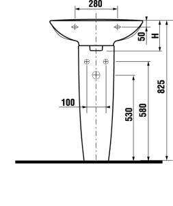 Пьедестал для раковины Jika Mio 8197130000001 белый