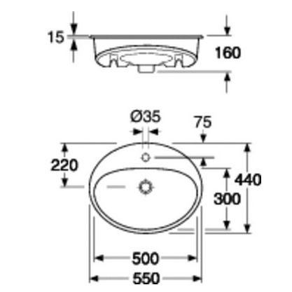 Раковина Gustavsberg Nautic 55559901 белая