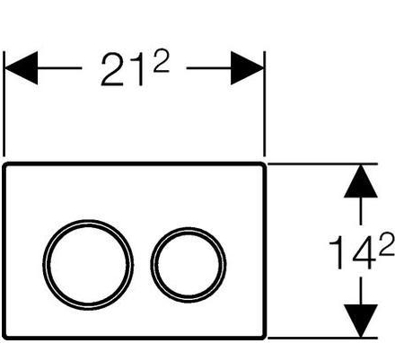 Кнопка смыва Geberit Omega20 115.085.KJ.1 хром, белая