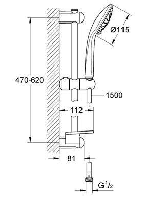 Душевой гарнитур Grohe Euphoria 27243001