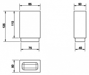 Стакан Gessi Rettangolo 20834.031 белый