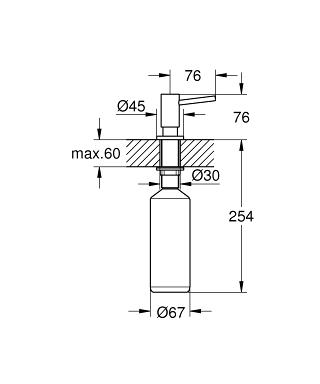 Дозатор для жидкого мыла Grohe Cosmopolitan 40535000 хром 