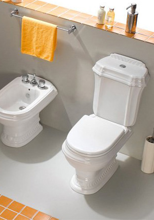 Крышка-сиденье для унитаза Cezares King palace CZR-163-W-S-Br орех, бронза