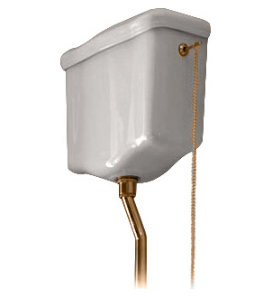 Механизм слива NEW "CATIS" для навесного высокого бачка Kerasan Waldorf 754593 бронза