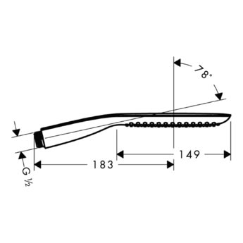 Душевая лейка Hansgrohe PuraVida 120 1jet 28558000 хром