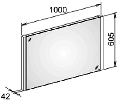 Зеркало Keuco Royal Reflex 100 см