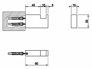 Крючок Gessi Rettangolo 20921.031 хром