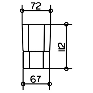 Стакан Keuco Elegance new 11650019001 с держателем, хром