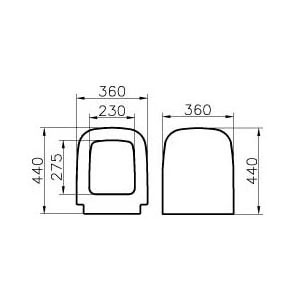 Крышка-сиденье VitrA S20 77-003-001 без микролифта