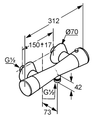 Термостат Kludi Kido 394210575 для душа