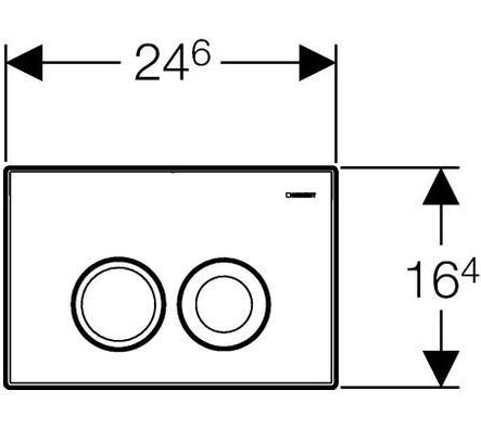Кнопка смыва Geberit Delta 21 115.125.11.1 белая