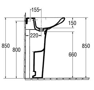 Пьедестал для раковины Jacob Delafon Presqu'ile 19074-00