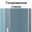 Задняя панель IDO Showerama 8-5 4985023991 90x90 тонированное стекло, белый профиль