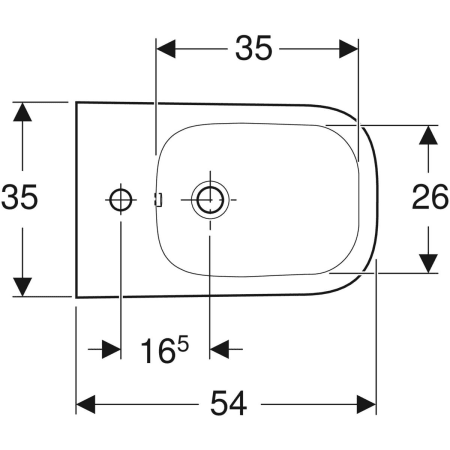 Биде подвесное Geberit Smyle Square 500.209.01.1