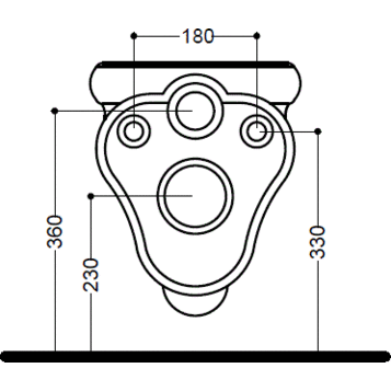 Унитаз подвесной Kerasan Retro 101504 nero фурнитура бронза