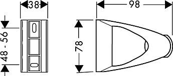 Настенный держатель Hansgrohe Porter 27526000 хром