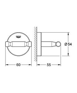 Крючок Grohe Bau cosmopolitan 40461001